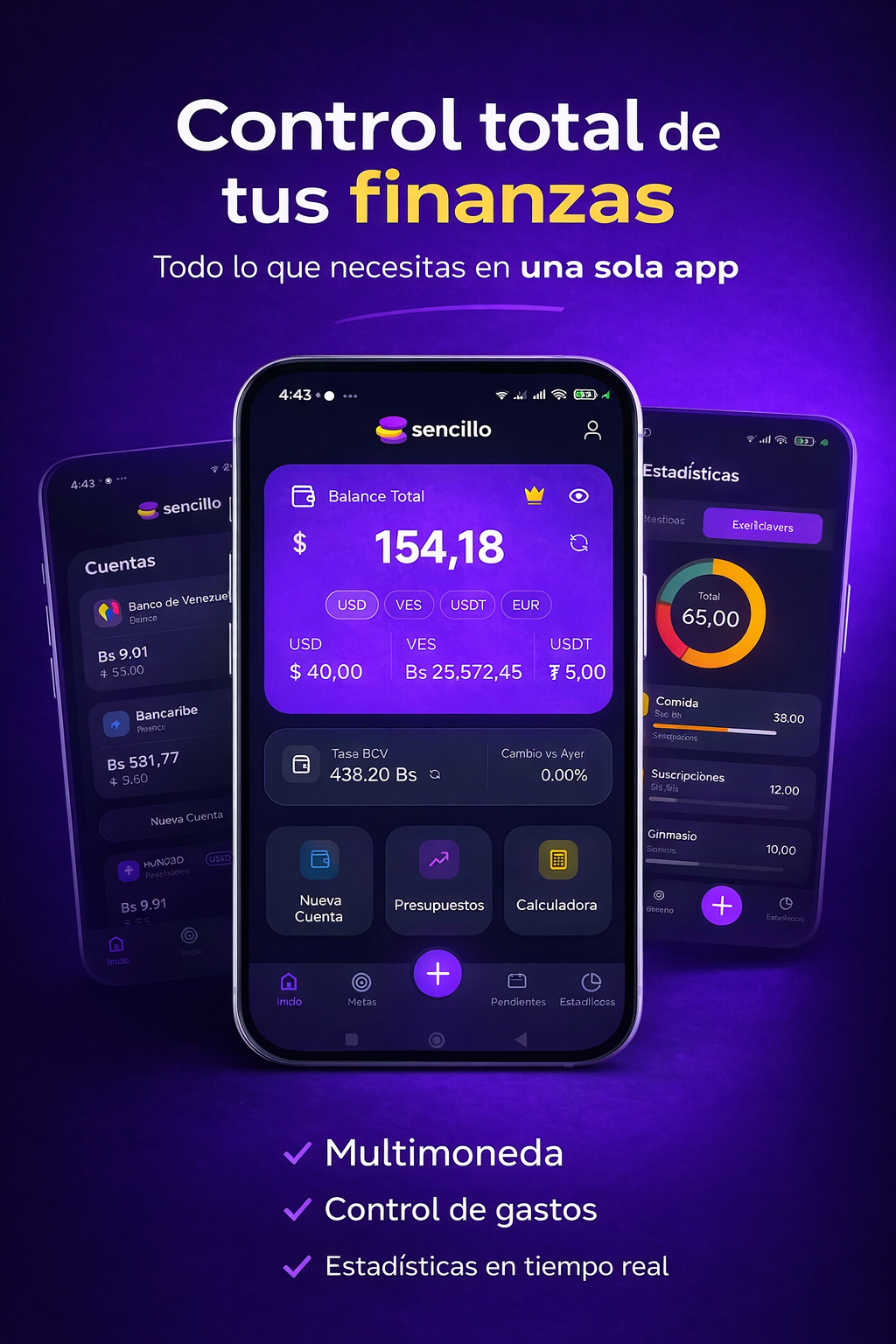 Sencillo: gestión financiera